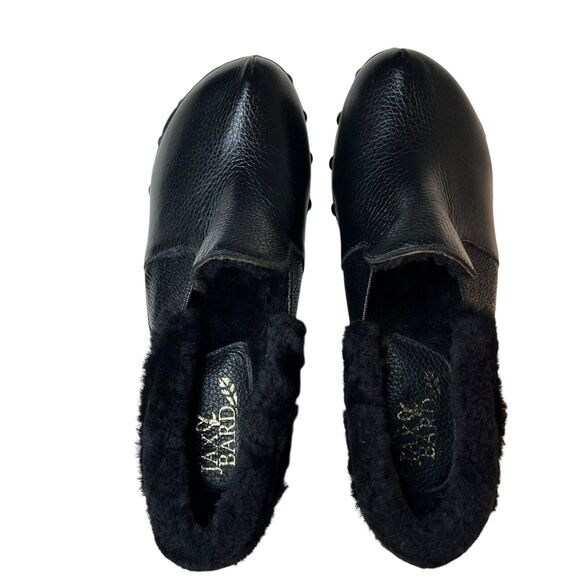 Jax & Bard Kingfield Clogs Black Leather Studded Sherling Women EU 37 US Sz 7 - Picture 7 of 11